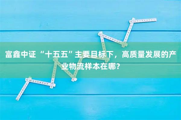 富鑫中证 “十五五”主要目标下，高质量发展的产业物流样本在哪？